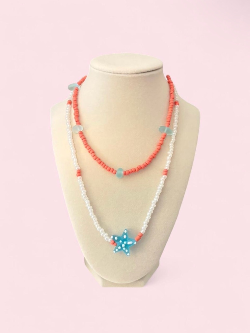 tidepool treasure beaded layered necklace